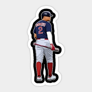 Xander Bogaerts #2 Walks Back Sticker